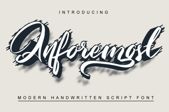 Anforemost: A Romantic Script Font for Modern Web Design