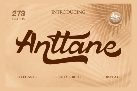 Anttane Font: A Retro Script for Editorial Design
