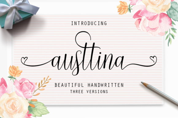 Austtina Font Trio: A Sweet Script for Makers and Merchants