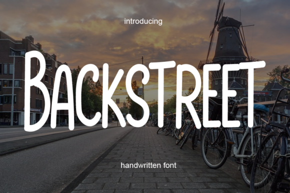 Backstreet Font: A Handwritten Typeface for Editorial Design