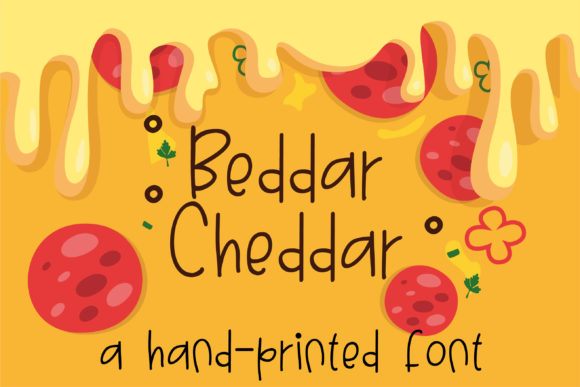 Beddar Cheddar: A Whimsical Typeface for Creative Branding