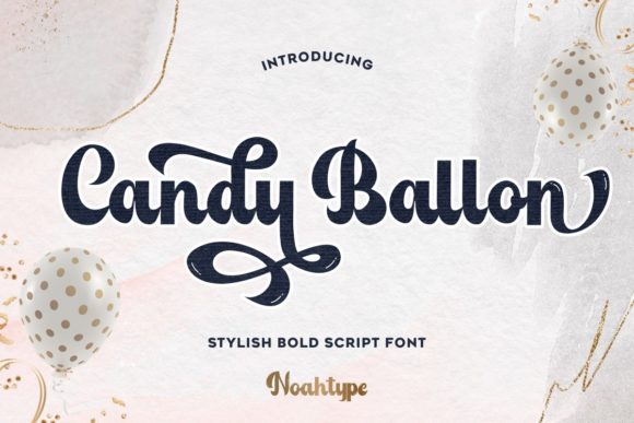 Candy Balloon: A Handwritten Font for Editorial Design