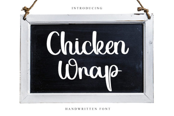Chicken Wrap: A Stylish Handwritten Font for Modern Web Design