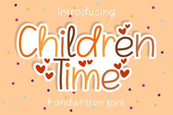 Children Time Font: A Playful Typeface for Creative Makers