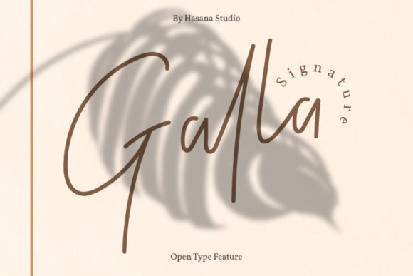 Galla Signature: A Beautiful Script Font for Crafters and Creators