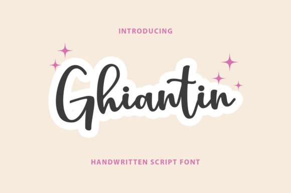 Ghiantin: A Script Font for Editorial Elegance