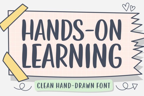 Hands on Learning Font: A Handwritten Typeface for Creative Crafters