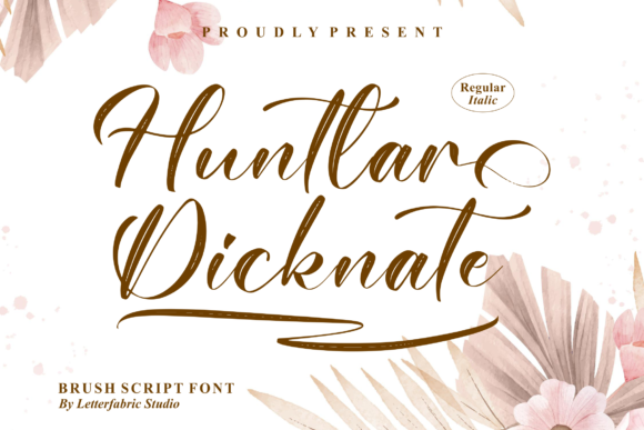 Huntlar Dicknate: A Script Font That Brings Handmade Projects to Life