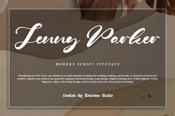 Jenny Parker Font: A Professional Script Typeface for Your Brand