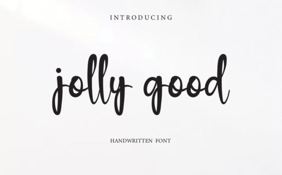 Jolly Good: A Handwritten Typeface for Modern Web Design