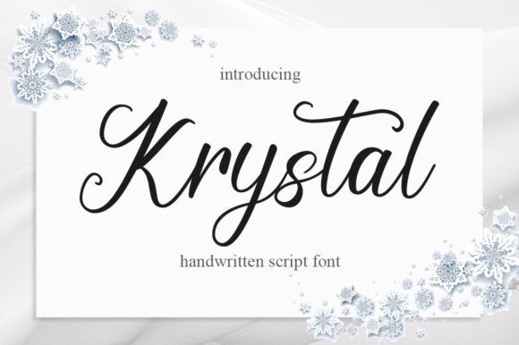 Krystal: A Script Font for Elegant Editorial Design
