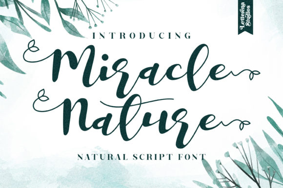 Miracle Nature: A Script Font with Organic Elegance
