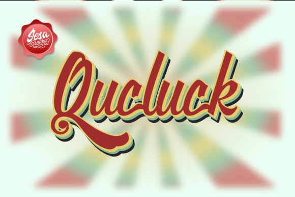 Qucluck: A Script Font for Creative Projects