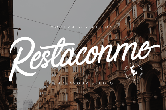 Restaconme Font: A Bold Handwritten Typeface for Craft Creators