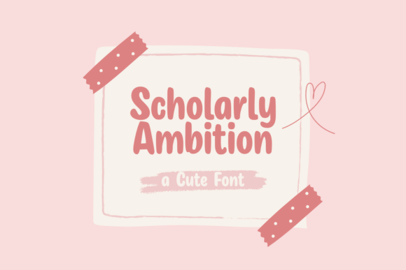 Scholarly Ambition: A Playful Typeface for Modern Web Design