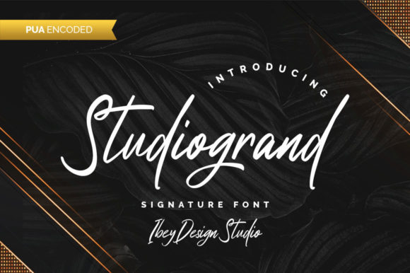 Studiogrand: A Premium Script Font for Polished Branding