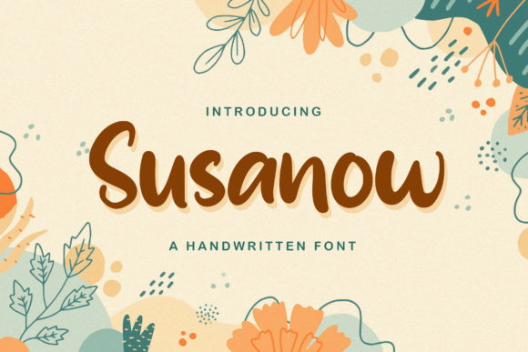 Susanow: A Handwritten Font for Modern Editorial Design