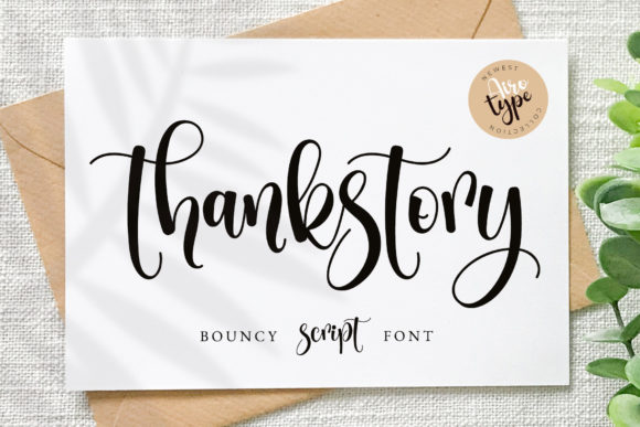Thankstory: A Beautiful Script Font for Your Brand