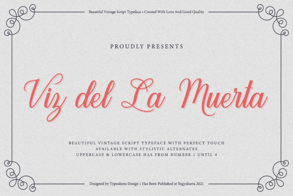 Viz Del La Muerta: A Script Font for Memorable Marketing